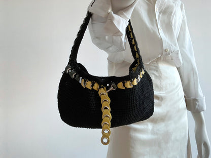 Black Baguette Belt Bag