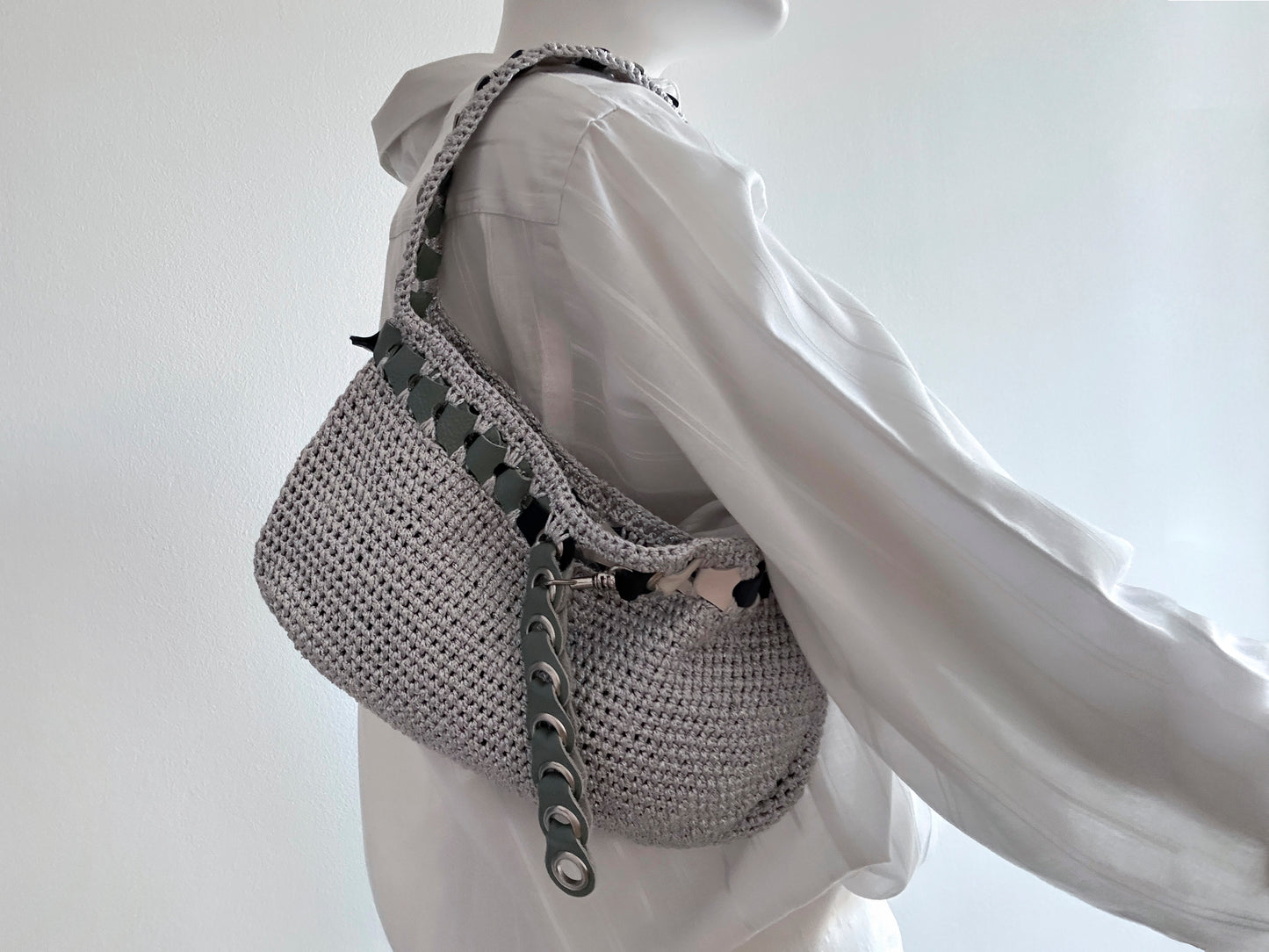 Silver Baguette Belt Bag
